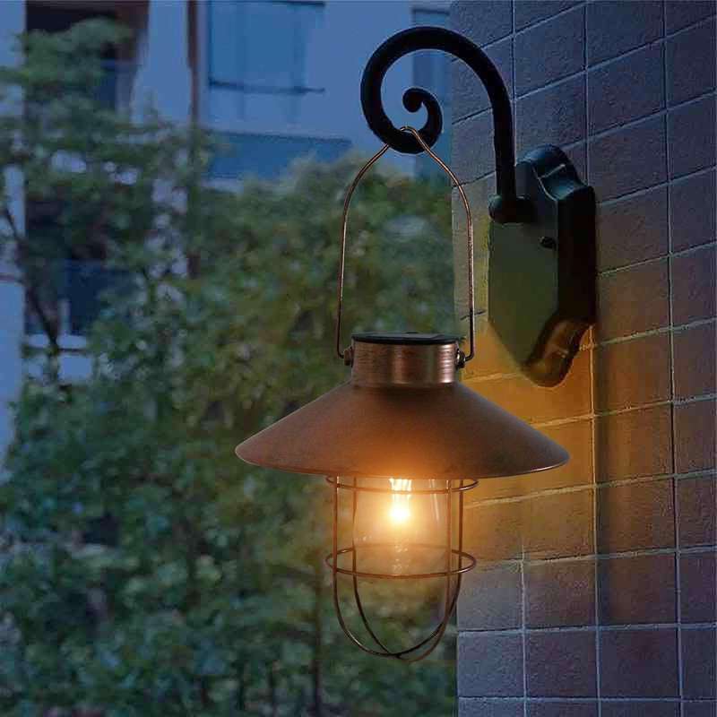 Hanging Solar Lights with Shepherd Hook, Metal for Garden Outdoor
