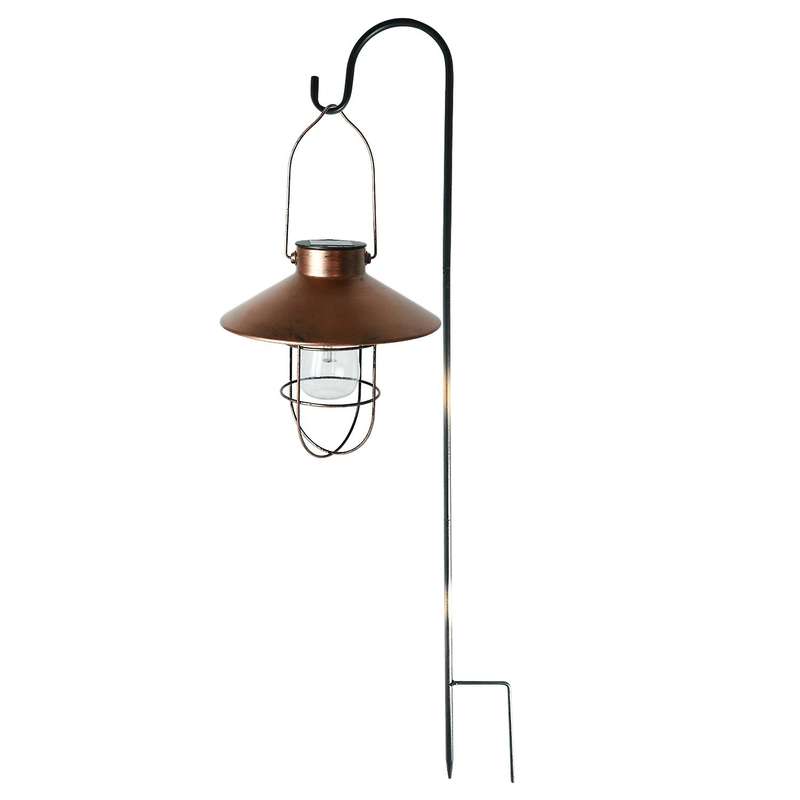 Hanging Solar Lights with Shepherd Hook, Metal for Garden Outdoor