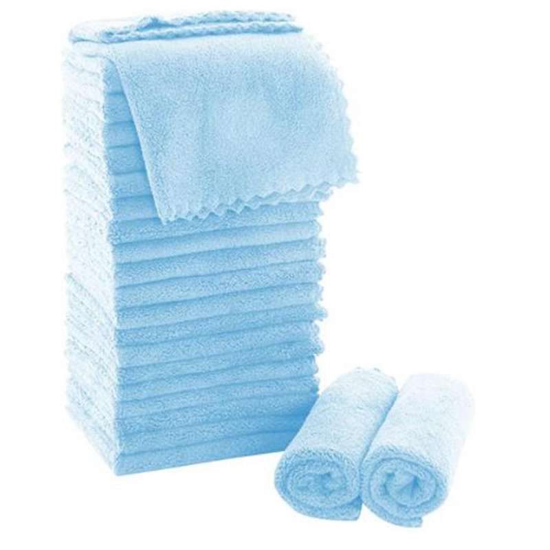 24pcs Super Soft Towel Set Super Absorbent Coral Velvet 30x30cm