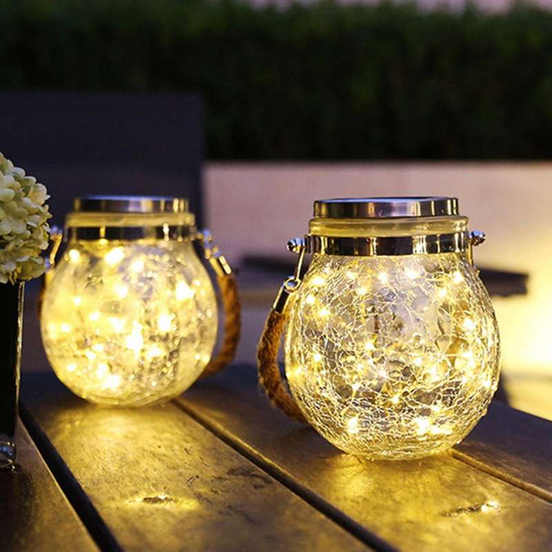 Solar Lantern Decoration Hanging Solar Lights Strip 30pcs Led C