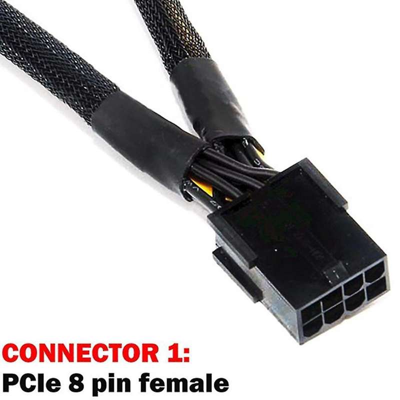 10pcs Gpu Pcie 8 Pin Female to Dual 2x 8 Pin(6+2) Male Pci Cable,20cm