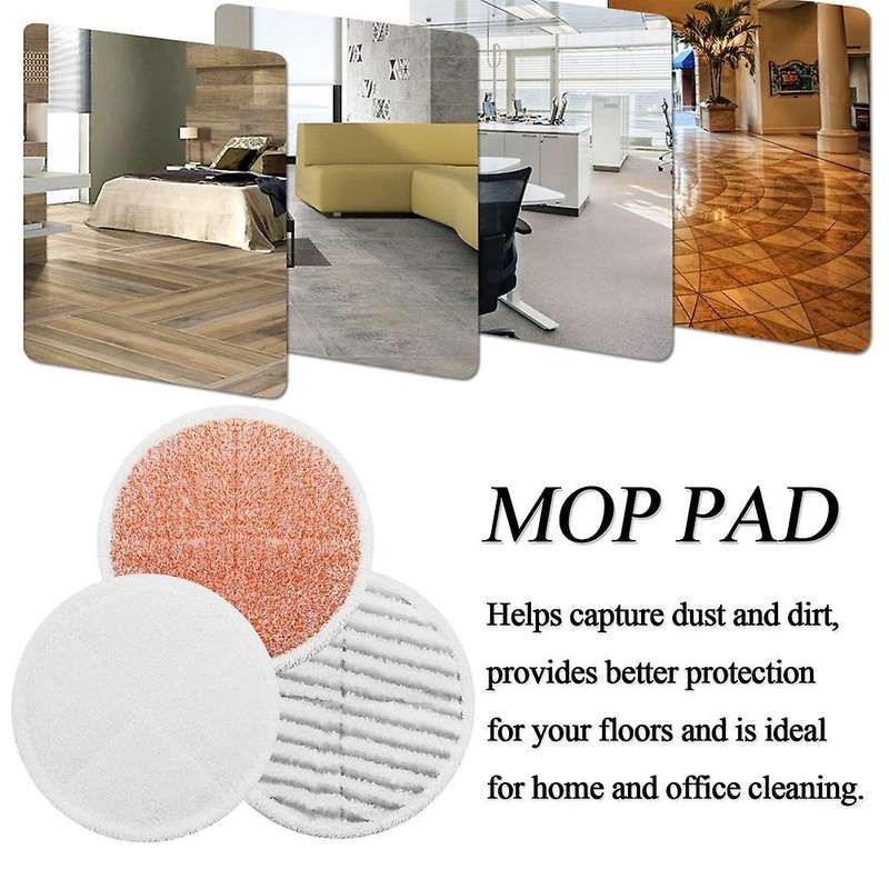 8 Pack Steam Mop Pads for Bissell : 4 Heavy Scrub Pads, 2 Soft Pads