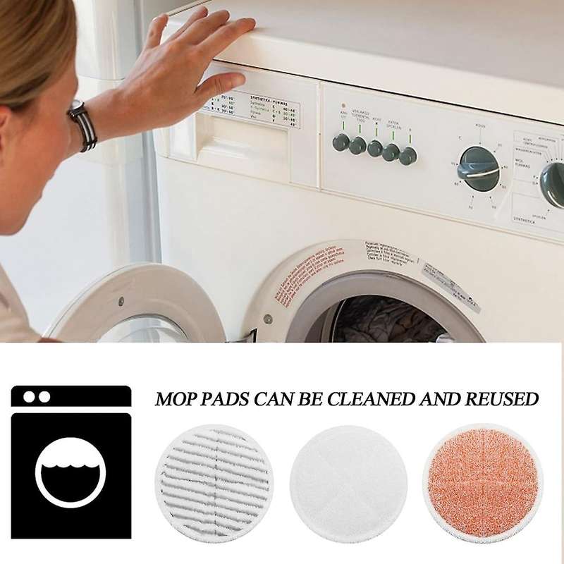8 Pack Steam Mop Pads for Bissell : 4 Heavy Scrub Pads, 2 Soft Pads