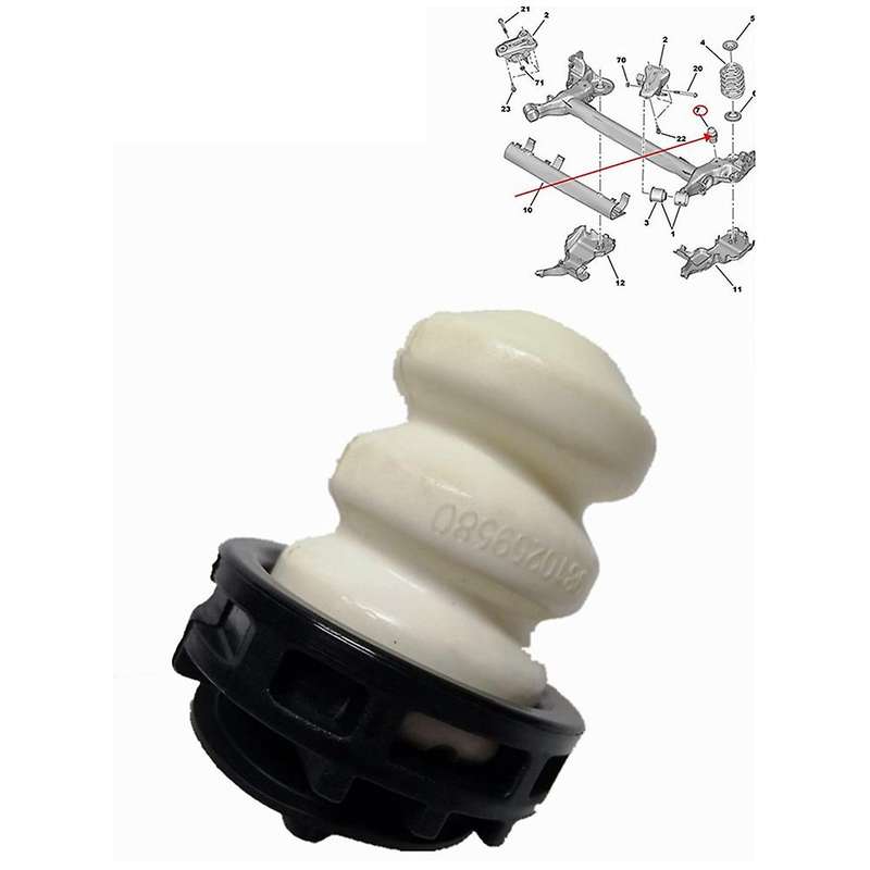 Rear Axle Buffer Block for Citroen C3 / C-elysee for Peugeot 301/207