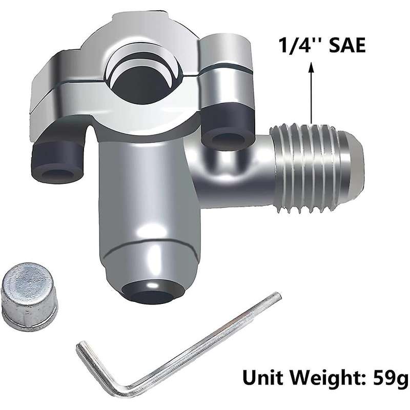 4pcs Piercing Valve Line Tap Valve for 1/4, 5/16, 3/8inch Pipes
