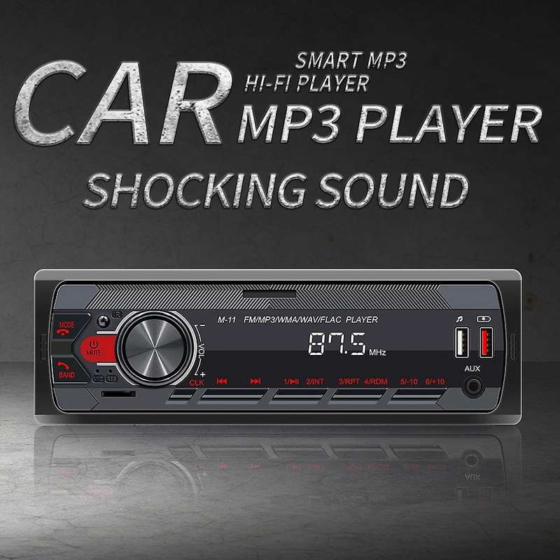 1 Din Car Audio Car Radio Fm Bluetooth Mp3 Audio Player Bluetooth