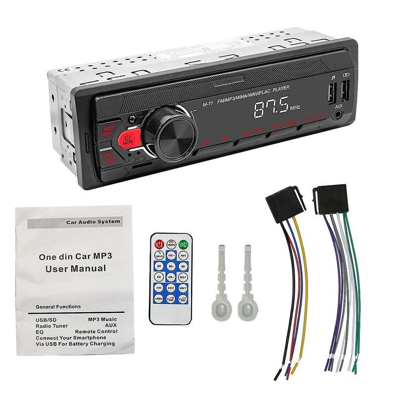 1 Din Car Audio Car Radio Fm Bluetooth Mp3 Audio Player Bluetooth
