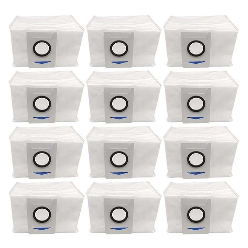 12 Pack Vacuum Dust Bags for Ecovacs Deebot X1 Omni Turbo Robot Part