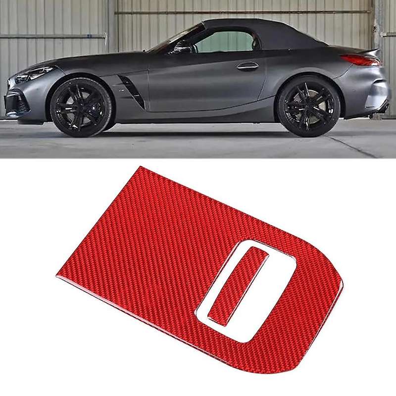 Car Central Control Driver Left Storage Box Panel Cover Trim Red