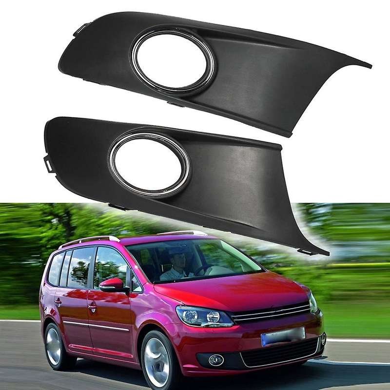 Chrome Car Front Bumper Fog Light Fog Lamp Vent Grille Grill Cover