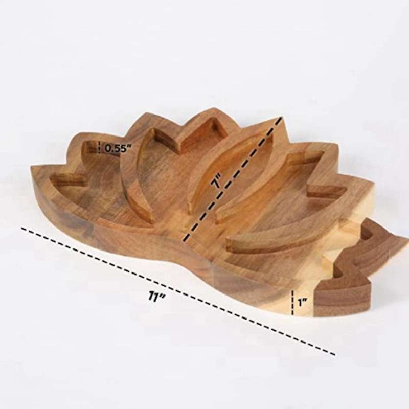 Crystal Lotus Stone Tray, Display Your Healing Crystals and Stones