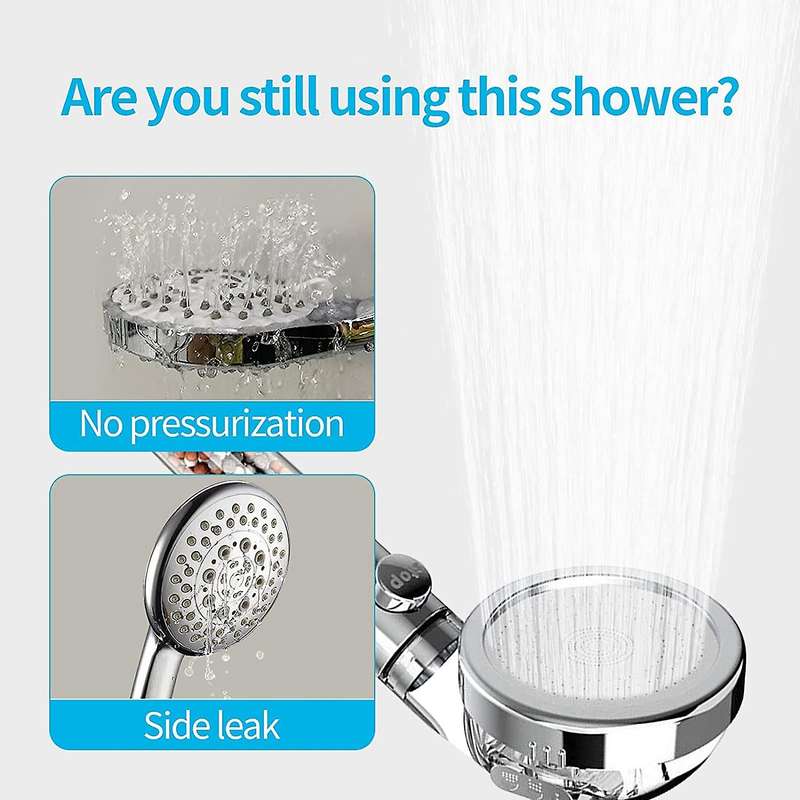 Shower Head,high Pressure 3 Mode Function Spray Handheld Showerheads