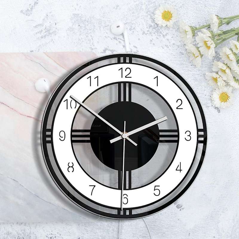 Acrylic Silent Large Wall Clock Modern Design Decor Kitchen Watch