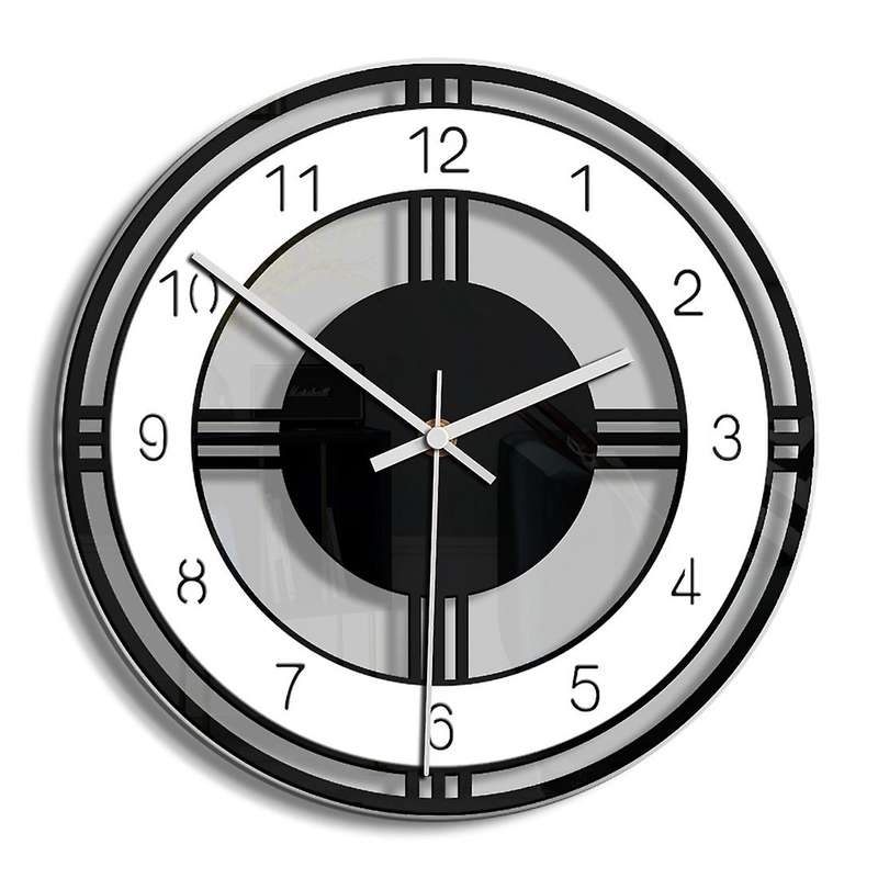 Acrylic Silent Large Wall Clock Modern Design Decor Kitchen Watch