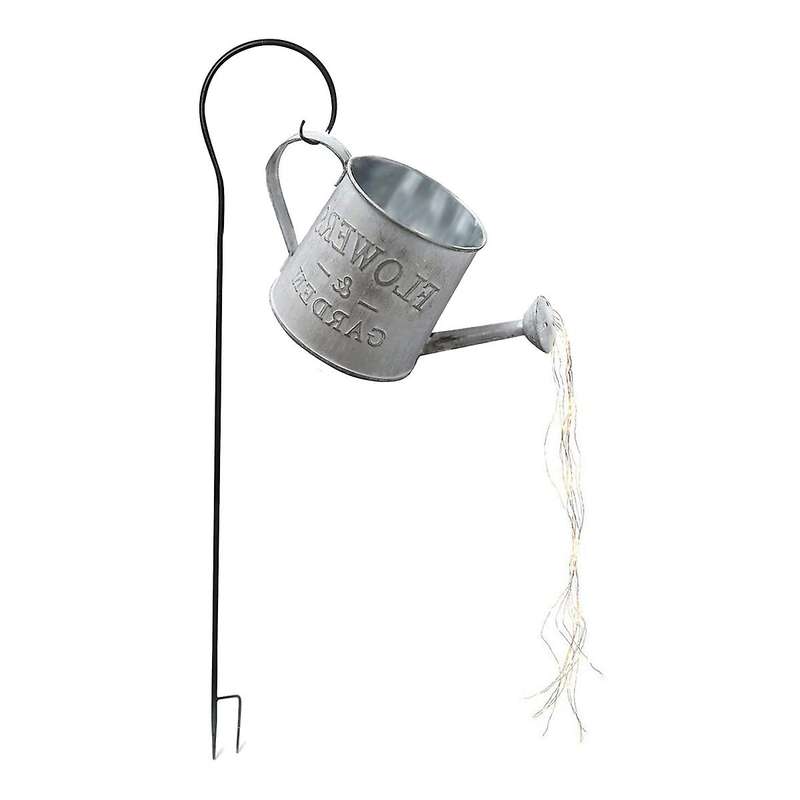 Iron Solar Lantern Waterproof Rugby Kettle Shaped Retro Lights