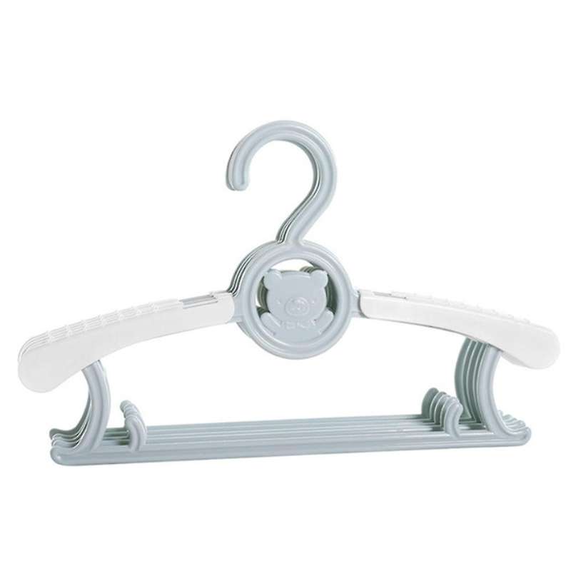 20pcs Baby Clothes Hanger Flexible Racks (nordic Blue)