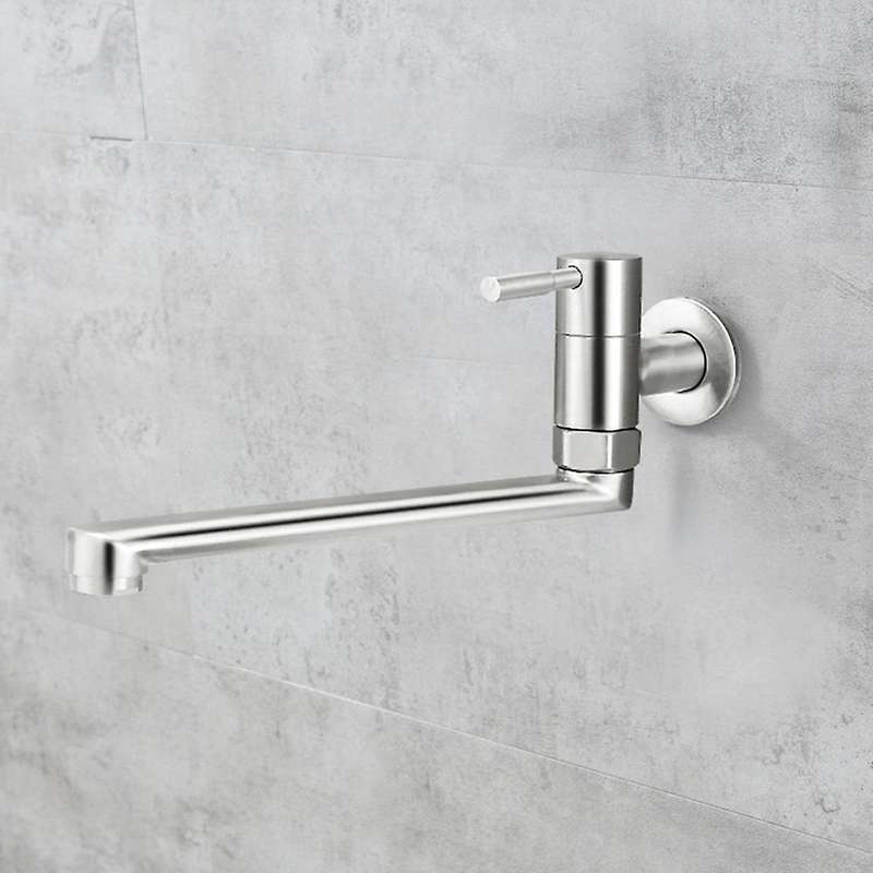 Kitchen Faucet Sink Mop Tap Stainless Steel Single Cold Water Faucets