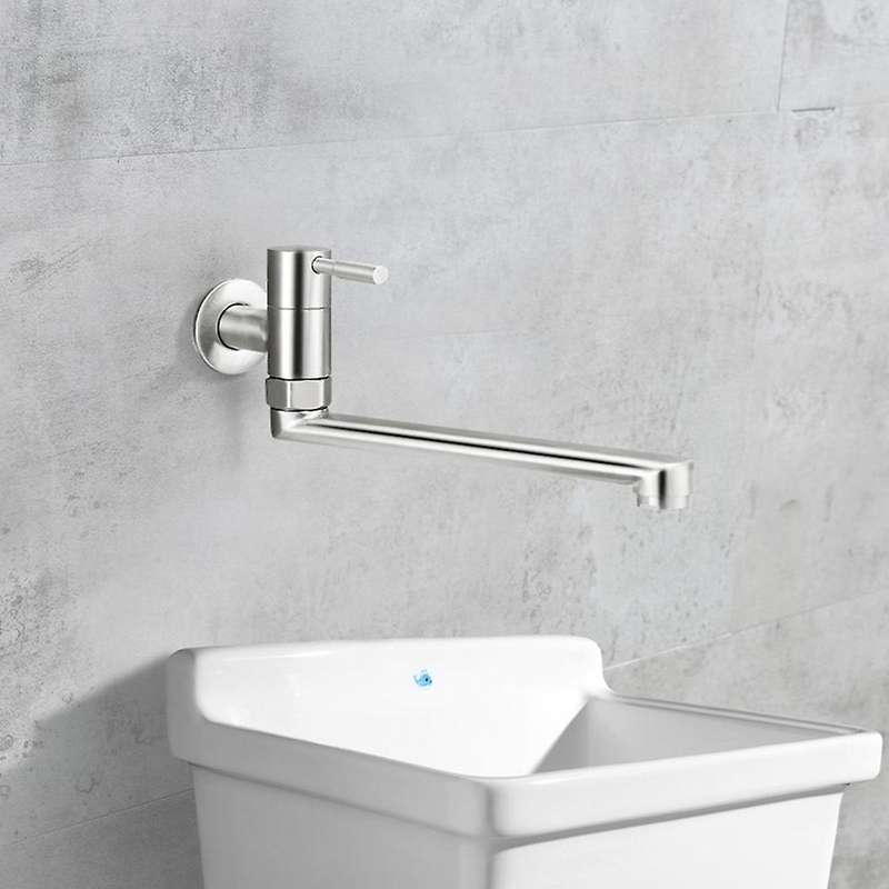 Kitchen Faucet Sink Mop Tap Stainless Steel Single Cold Water Faucets