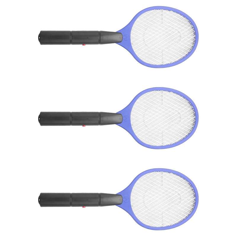 3x Batteries Operated Hand Racket Electric Mosquito Swatter Killer