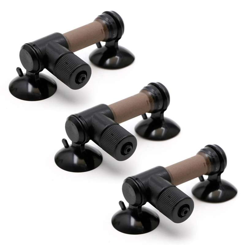 3x Fish Tank Plastic Aquarium Co2 Diffuser Atomizer Dual Suction Cup
