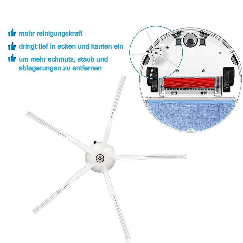 Replace The Main Brush Side Brush Filter Mop Accessories for Xiaomi