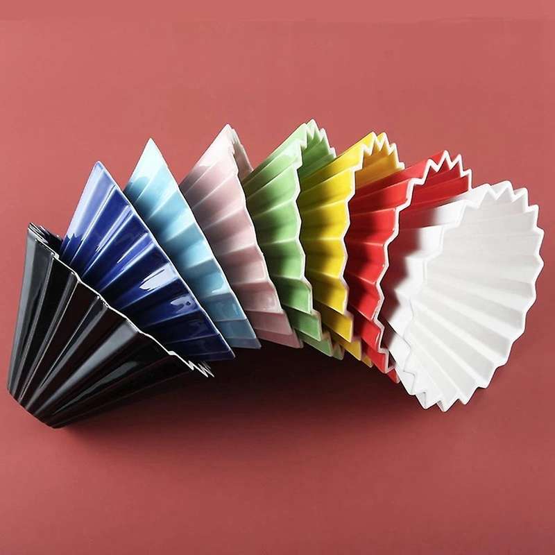 Ceramic Coffee Filter Reusable Filters Coffee Maker V60 Funnel-black