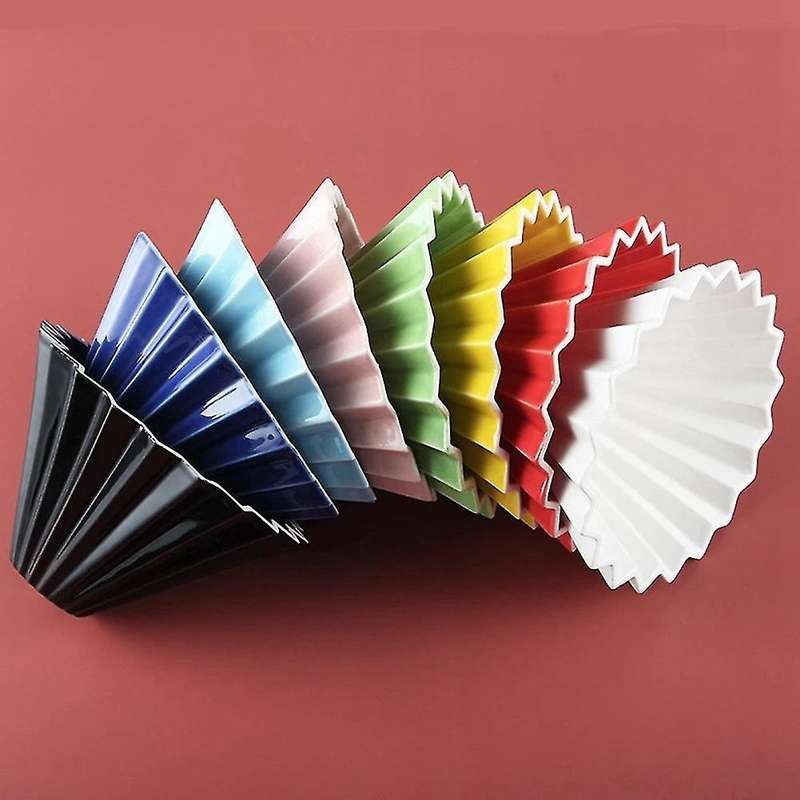 Ceramic Coffee Filter Reusable Filters Coffee Maker V60 Funnel-white