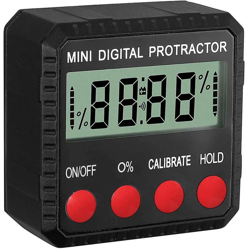 Digital 90 Angle Protractor Level Box with Base for Woodworking
