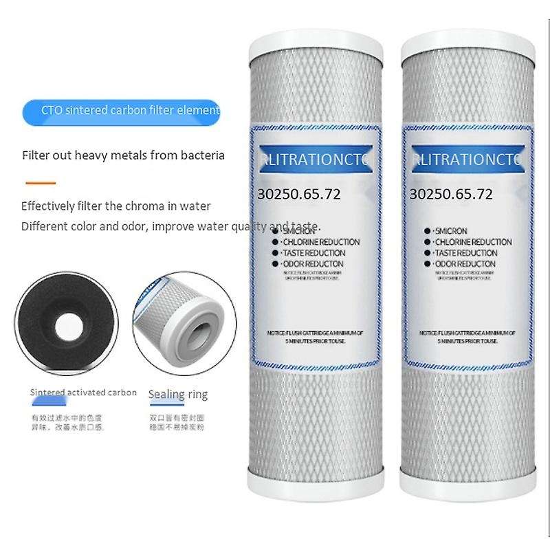 3pc 10inch Compressed Carbon Filter Elements,household Water Purifier