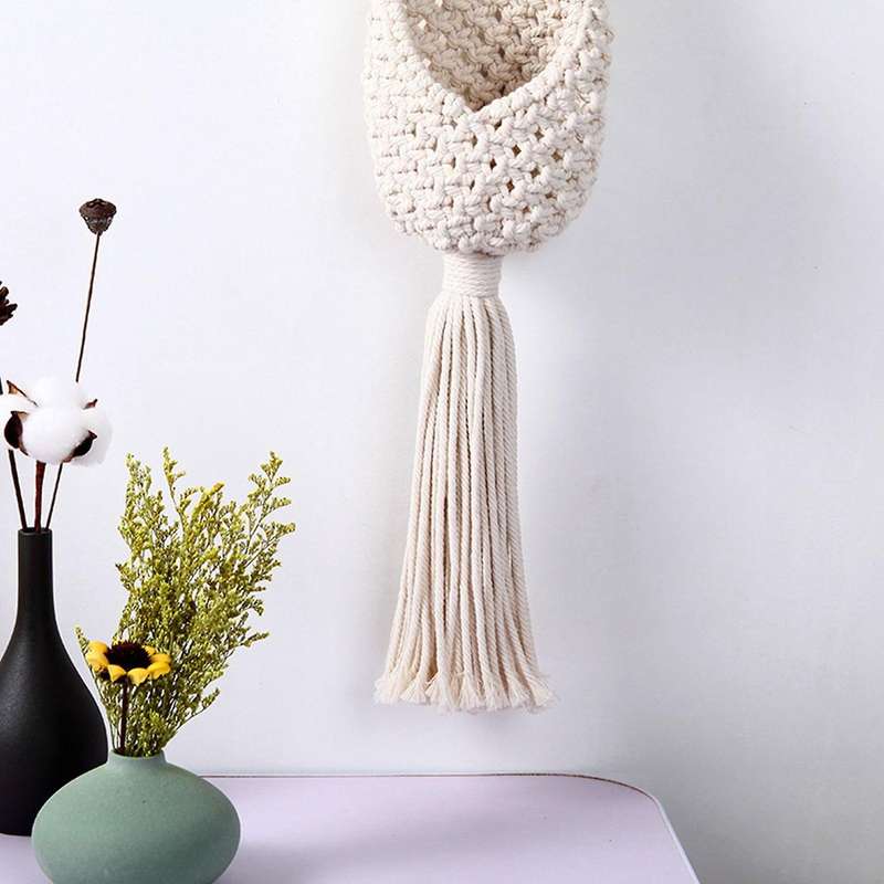 Owl Macrame Macrame Plant Hangers Handmade Cotton Rope Holder Stand