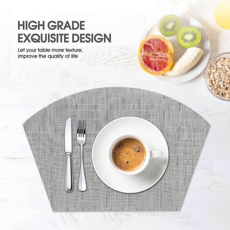 Round Table Placemats Placemats Set Of 6 Heat Resistant Table Mats