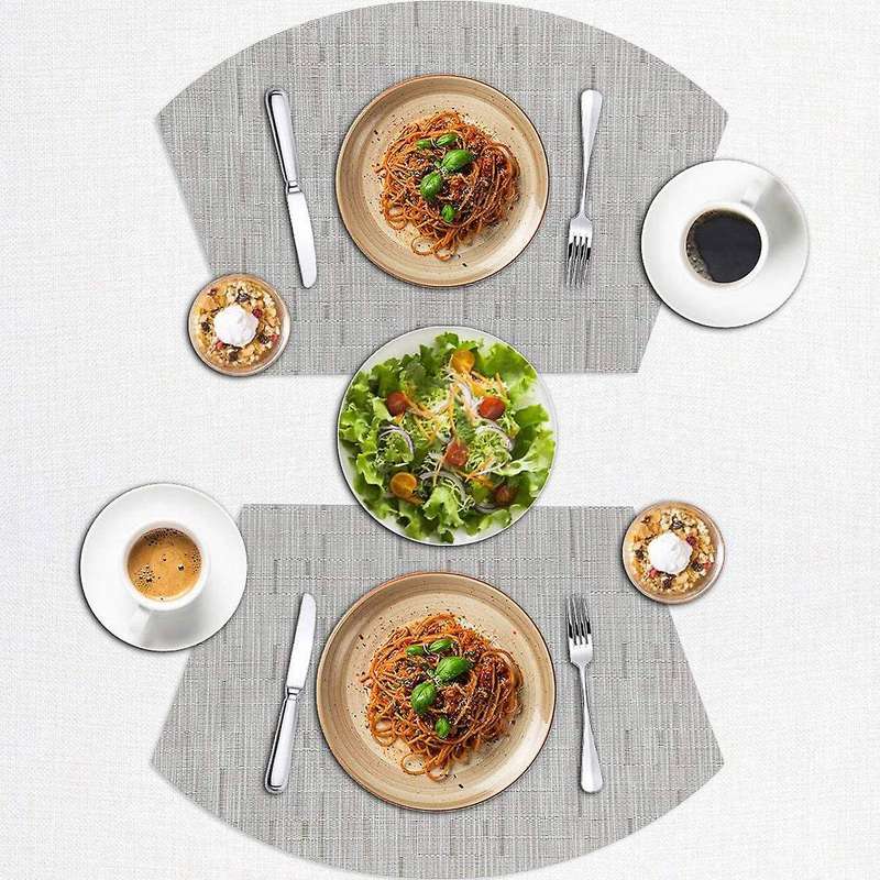 Round Table Placemats Placemats Set Of 6 Heat Resistant Table Mats