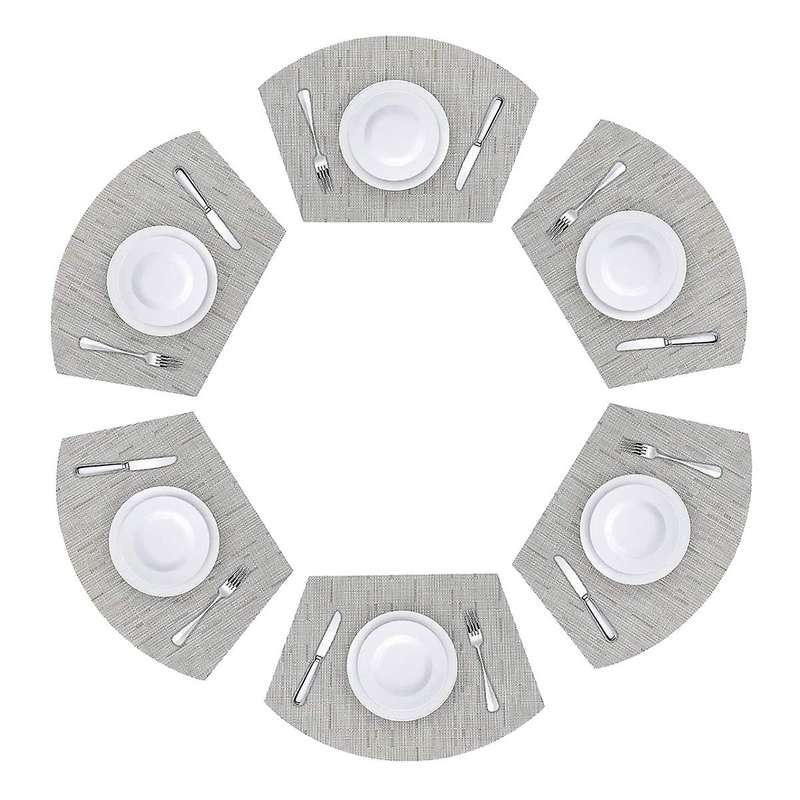 Round Table Placemats Placemats Set Of 6 Heat Resistant Table Mats