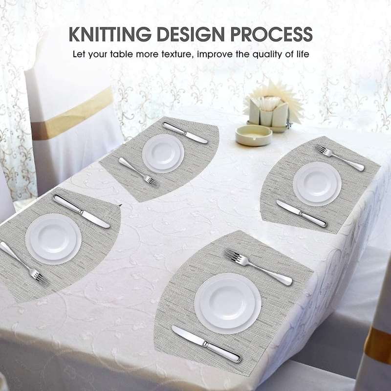 Round Table Placemats Placemats Set Of 6 Heat Resistant Table Mats
