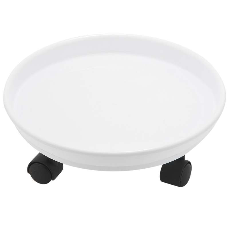 Flower Pot Dolly,plant Stand, 2x Flower Pot Trays On Wheels(2 Pcs)