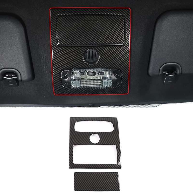 For Ford Ranger 2015+ Carbon Fiber Car Front Reading Light Lamp Cover