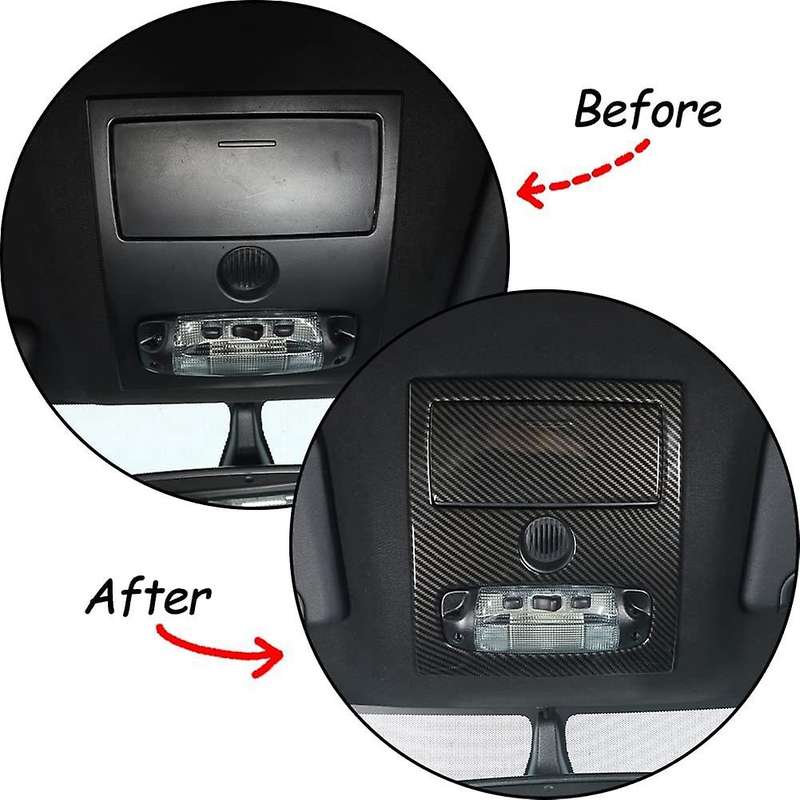 For Ford Ranger 2015+ Carbon Fiber Car Front Reading Light Lamp Cover