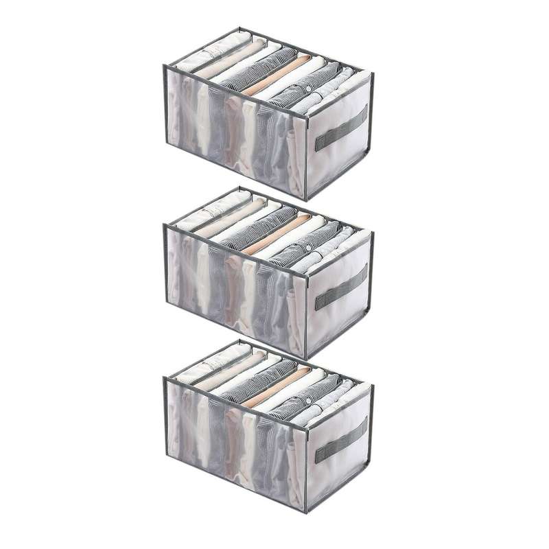 Foldable Closet Organizer Drawer Divider Organizer for Jeans 3pcs