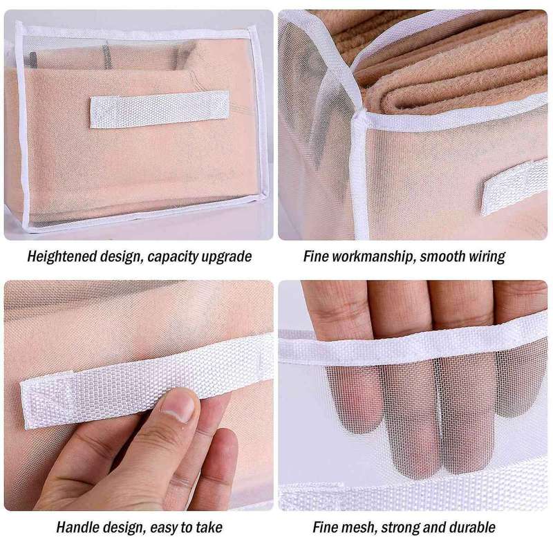 Foldable Closet Organizer Drawer Divider Organizer for Jeans 3pcs