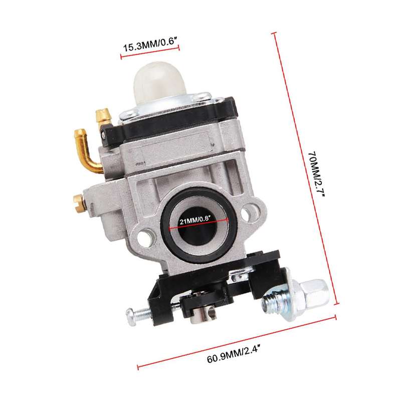 2x 11mm Carburetor for Tu26 32f 34f 36f 2 Stroke Brush Cutter Scooter