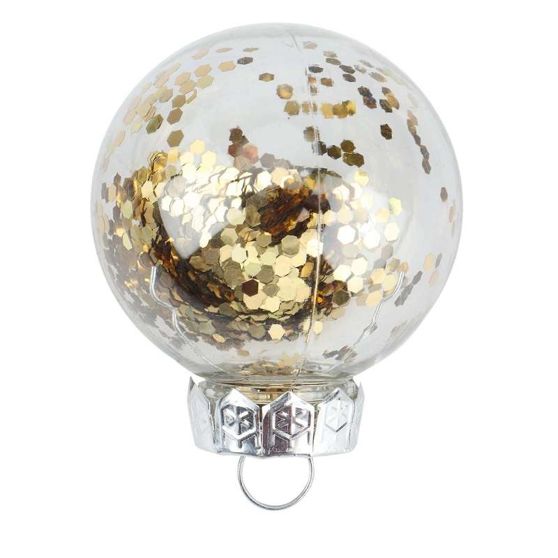 30pcs 6mm Christmas Tree Decoration Ball, Hanging Ball, Gold