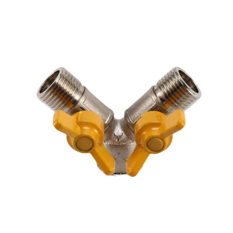 Shut Off Valve Brass Shower 3 Way Diverter Valve for Shower Arm