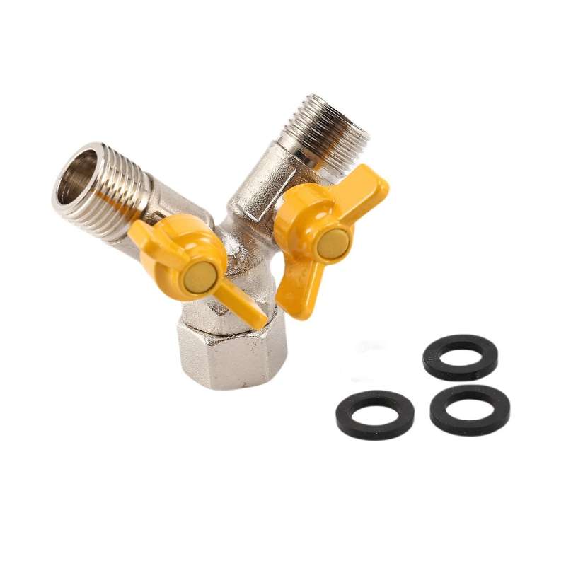 Shut Off Valve Brass Shower 3 Way Diverter Valve for Shower Arm