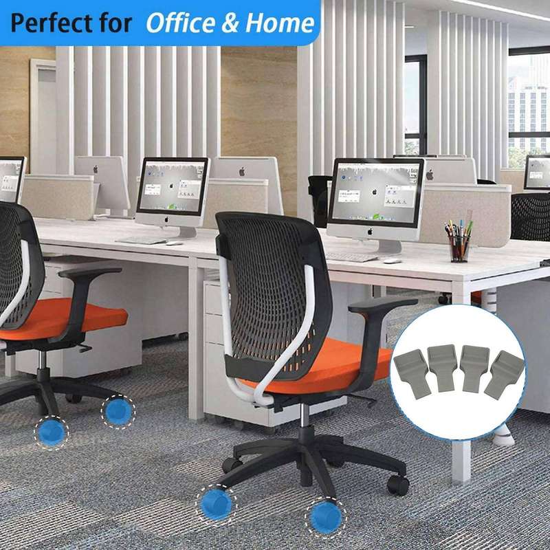 Caster Cups Fits to All Wheels Of Furniture,sofas Beds(gray V Shape)