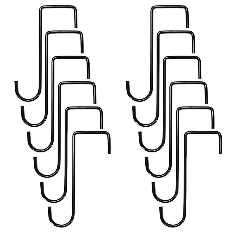 12pcs Plant Hooks Hangers Garden Over Fence Hooks for Hanging Baskets