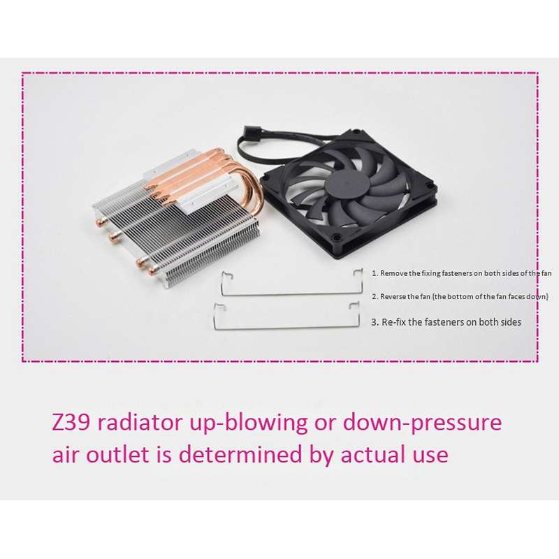 Z36 Cpu Radiator Radiator 39mm for Amd Am4 Platform Htpc / Itx Mini