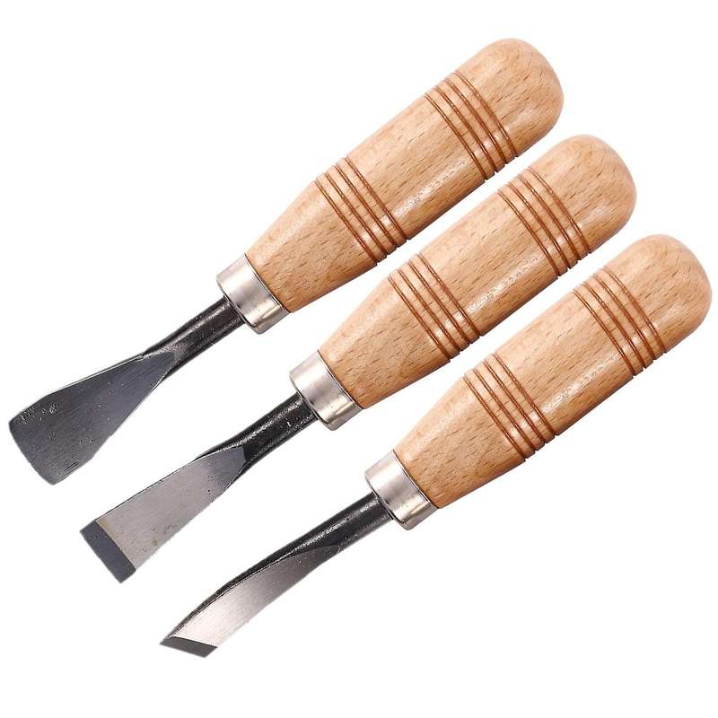 6pcs Woodcut Knife Wood Carving Chisel Set Chip Detail Kit