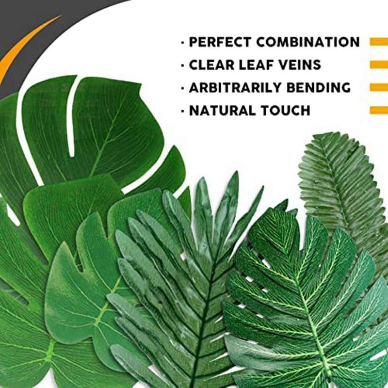 Palm Leaves Artificial Tropical for Decoration Wedding Birthday Party