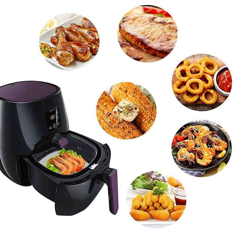 Air Fryer Parchment Paper, 200pcs 9 Inch Square Air Fryer Liners