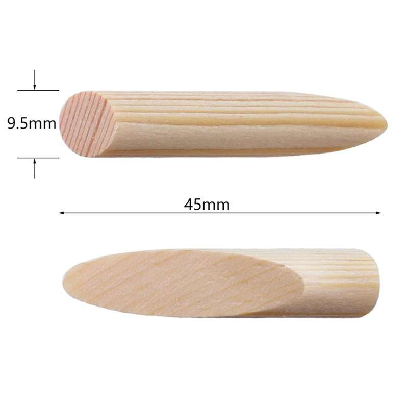100pcs Pocket Hole Plug 9.5mm Pine Stopper Woodworking Furniture